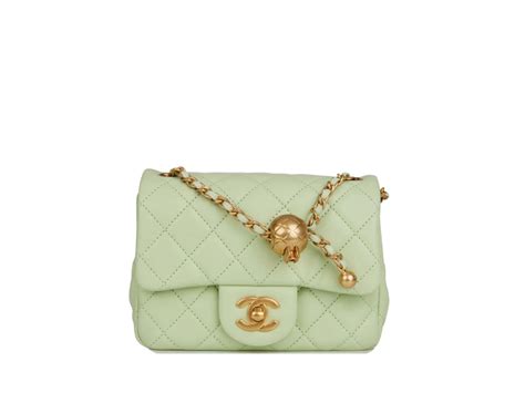 chanel pearl crush green|chanel classic flap bag vintage.